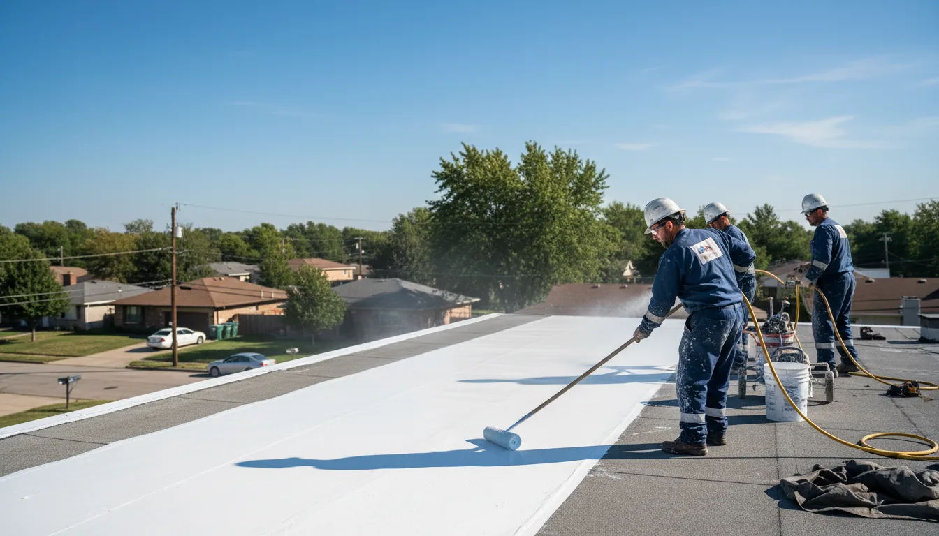 Commercial roof coating in Rodessa, LA near me